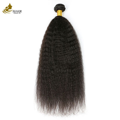 Peruvian Kinky Virgin Human Hair Bundles Extensions thẳng