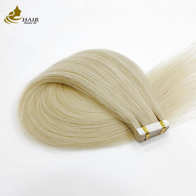 Brazilian Remy PU Weft Keratin Platinum Tape trong các phần mở rộng tóc người