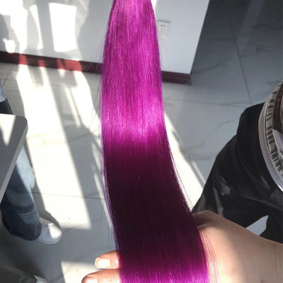 613 Màu sắc Ombre Human Hair Extensions Bundles Weft 1B Purple