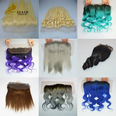 Tùy chỉnh Bulk Curly Human Hair Ombre Extensions gói với nút đóng