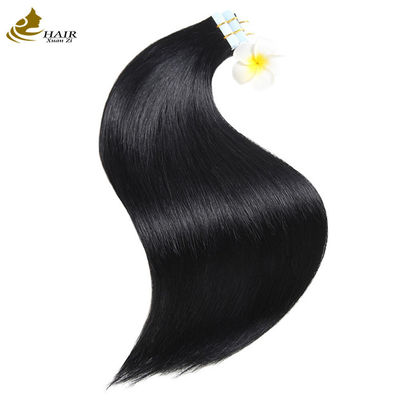 Black Invisible Tape In Hair Extensions Một mặt 100g Virgin Human Hair Extensions