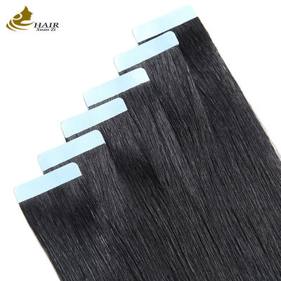 Black Invisible Tape In Hair Extensions Một mặt 100g Virgin Human Hair Extensions