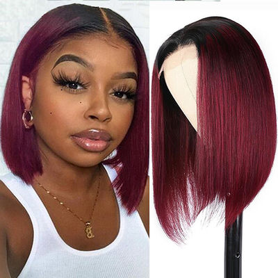Màu tùy chỉnh Bob Peruk tóc người Brazil tóc Peruk renda Peruk mặt trước