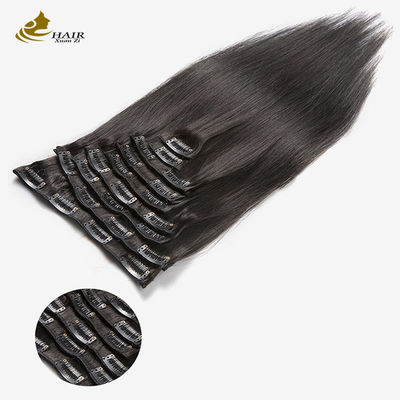 Remy 24 Inch Clip In Hair Extensions 100% Virgin In Bulk OEM