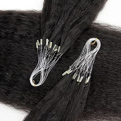 Đường thẳng Nano Pre Bonded Human Hair Extensions Microrings Extensions OEM