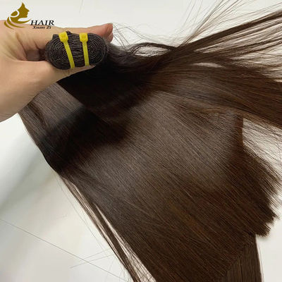 Việt Nam siêu đôi kéo xương thẳng màu nâu #4 Human Hair Bundles