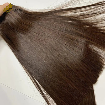 Việt Nam siêu đôi kéo xương thẳng màu nâu #4 Human Hair Bundles