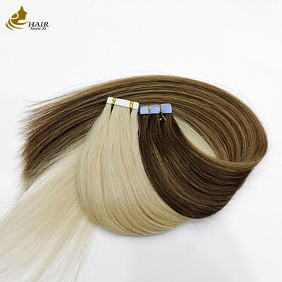 Brazilian Remy PU Weft Keratin Platinum Tape trong các phần mở rộng tóc người