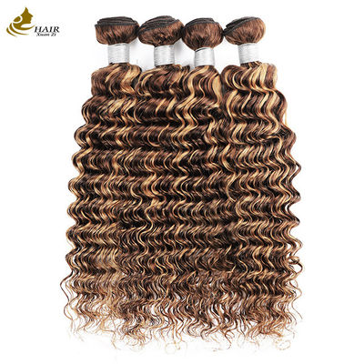 Piano 4/27 Ombre Extensions tóc con người Deep Wave Hair Bundles