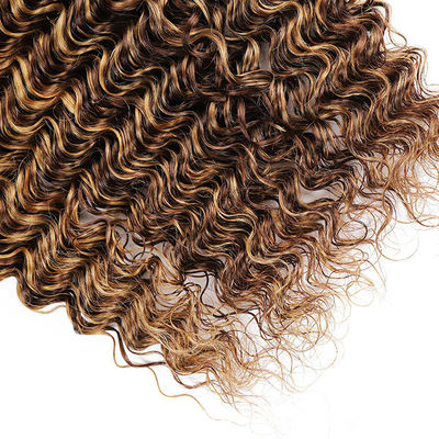 Piano 4/27 Ombre Extensions tóc con người Deep Wave Hair Bundles
