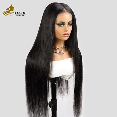 Bone Straight Không dính trong suốt 13X4 HD Dent trước màu tự nhiên 100% tóc con người tóc giả