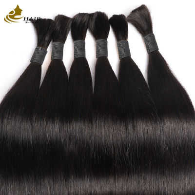Đồ bán buôn nguyên liệu 100% Virgin Brazil / Malaysia / Ấn Độ / Peru Human Braiding Hair Bulk