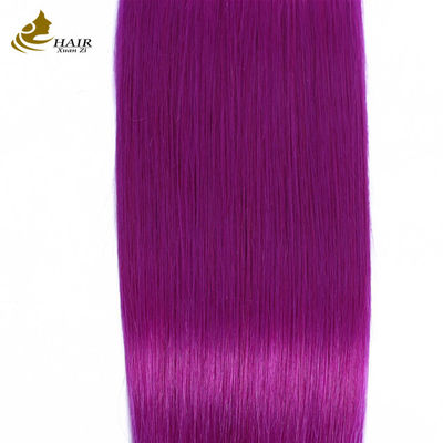 Màu tím tóc con người thẳng đống tóc nguyên sinh tóc con người kéo dài