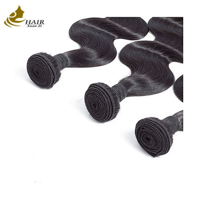 Tóc đan người Virgin Remy tóc Bundle thẳng hai lần vẽ màu đen tự nhiên