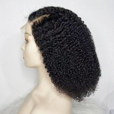 Đồ bán buôn 13X6 13X4 HD Brazil Curl Transparent Lace Human Front Hair Wig
