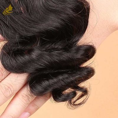 Đá mỏng trong suốt không được chế biến 100% tóc người tự nhiên 4X4