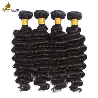 Cuticle thẳng hàng Deep Wave Hair Bundles Loose Wave Human Hair Bundles cho tóc tự nhiên và lấp lánh