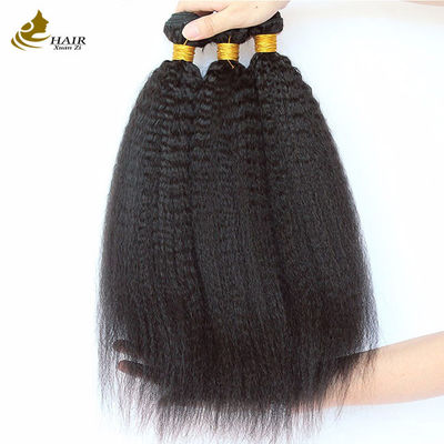 Brazilian Weaving Yaki tóc người thẳng Kinky thẳng đệm đệm dày