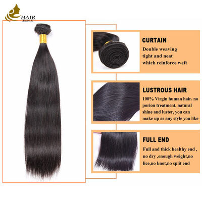 Giá rẻ Brazil cuticle thẳng hàng nguyên chất 100% Virgin thẳng tóc con người gói