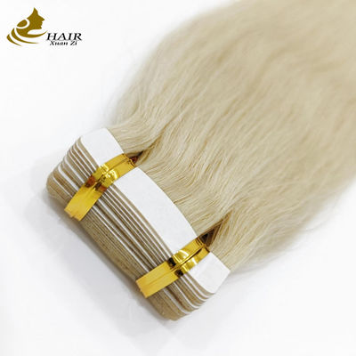 60 tóc con người PU băng kéo dài tóc với thiết kế không rối loạn