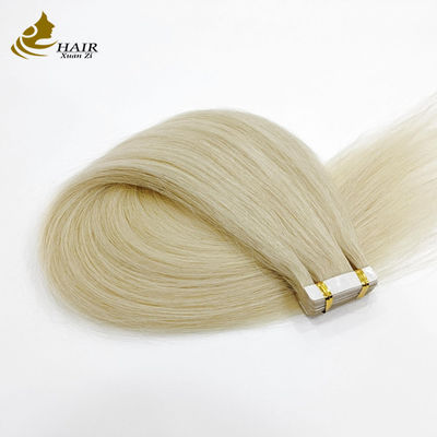 60 tóc con người PU băng kéo dài tóc với thiết kế không rối loạn