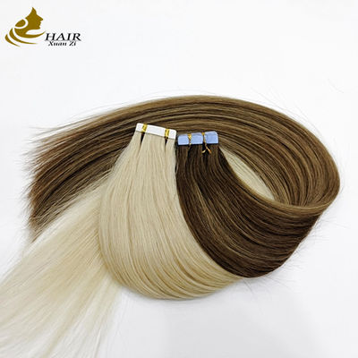 60 tóc con người PU băng kéo dài tóc với thiết kế không rối loạn