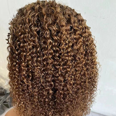 100% Virgin Peruvian Human Hair Water Wave Lace Front Wigs
