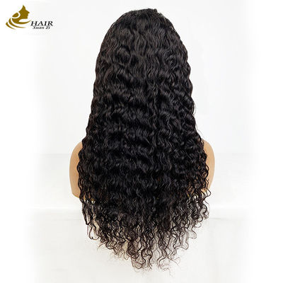 4*4 Mặt trước tóc da nguyên sinh tóc con người màu đen tự nhiên tóc giả curl với dải chống trượt