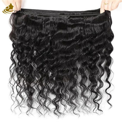 Không bị rối loạn Tầm dốc Deep Wave Virgin Human Hair Bundles Extensions