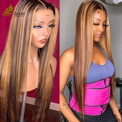 Lông người Việt Kinky Curl P427 Piano Color 13X4 Lace Front Wigs