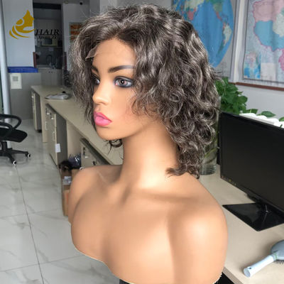 Chọn riêng Gery 5*5 HD Body Wave Glueless Silk Top Full Lace Wig