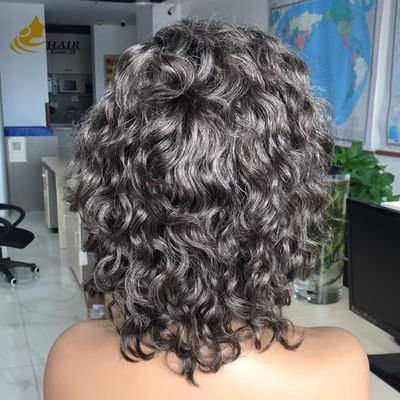Chọn riêng Gery 5*5 HD Body Wave Glueless Silk Top Full Lace Wig