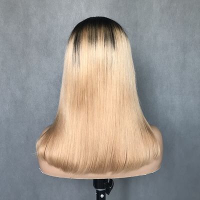 U Part Wig T1b/27 Màu sắc người mới bắt đầu thân thiện thẳng thẳng Không có chất keo Phong cách bảo vệ tóc con người Wig 150% mật độ