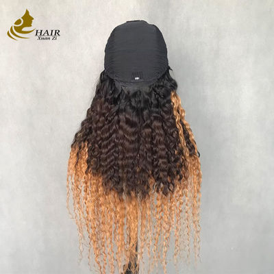 Wig Woman Long Curly Wave 1b/4/27 màu tóc con người Wig hình U