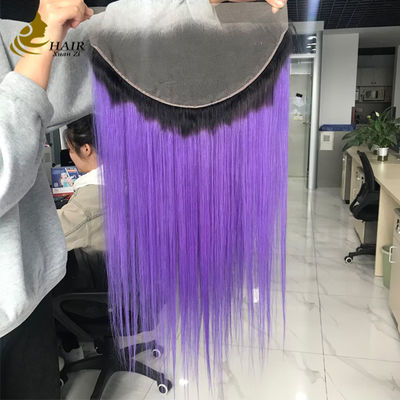 T1b/Nữ hoàng màu tím tóc thẳng người 13*6 Lớp cửa trước màu nâu nhạt