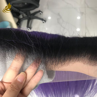 50-120g 13X6 Ren Thụy Sĩ Lông Tóc Người Brazil 100% Tóc Người Virgin Nối Ren