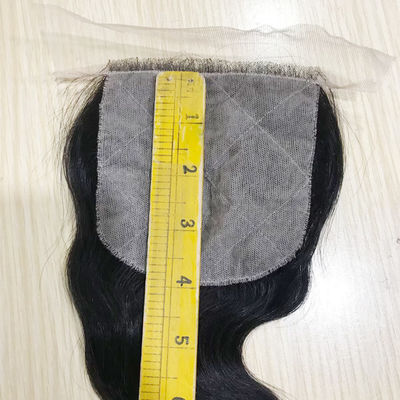 Chốt ren tóc người Pass The Needle 4*4 Ren trong suốt Sóng thân đen tự nhiên