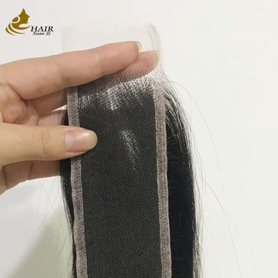 Tóc mái đóng (closure) thẳng Brazil 2x6 HD vô hình bằng tóc thật