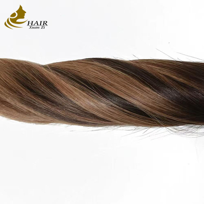 Màu sắc tùy chỉnh 100% Vòng tóc con người nguyên bản trong tóc mở rộng tóc thẳng mở rộng tóc người