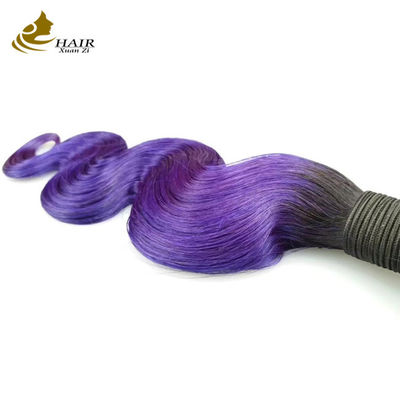 Màu tím, màu sóng, màu đen, tóc con người, 26 inch, tóc xoăn.