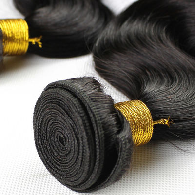 Màu trắng 12A Virgin Human Hair Bundles 14 Inch Peruvian Weave