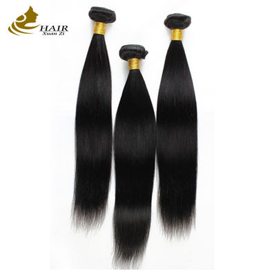 Sản phẩm tự nhiên Đen thẳng tóc con người Weft Extension Brazil Remy Hair Bundle