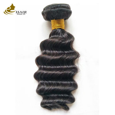 12A Grade Deep Wave Virgin Human Hair Bundles 95-100g Với Khóa tùy chỉnh