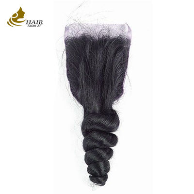 Double Weft 100% Virgin Human Hair Bundles Loose Wave 8 Inch-30 Inch with Closure (Thiết hợp với dây thắt)
