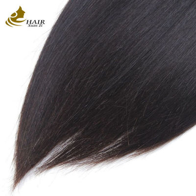 Chất chưa được chế biến Brazil Remy Hair Extensions Human Straight Bundles With Closure