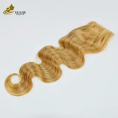 Brown Remy Ombre Hair Extensions Body Wave Bundles With Lace Closure (Màn mở rộng tóc người màu nâu)