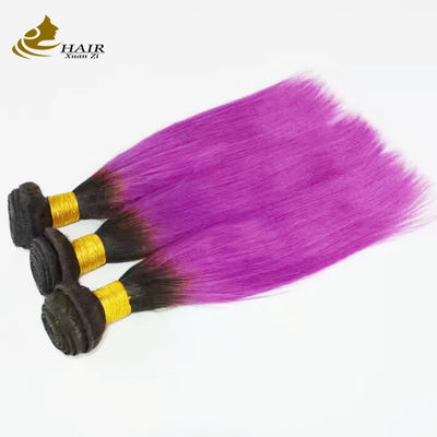 Màu hồng mềm Ombre dệt tóc mở rộng thẳng bóp