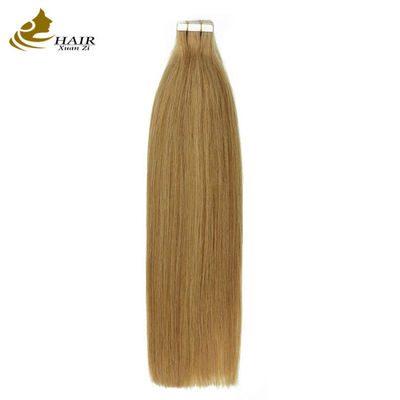 Ấn Độ Virgin Invisible Tape In Extensions Remy Mũi tóc giả In Bulk