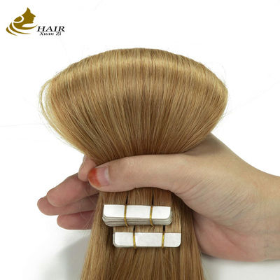 Ấn Độ Virgin Invisible Tape In Extensions Remy Mũi tóc giả In Bulk