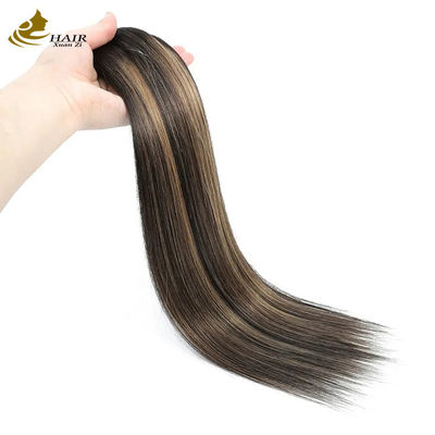 Clip thẳng vô hình trong tóc mở rộng đuôi ngựa người màu piano